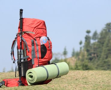 Rød outdoor rygsæk